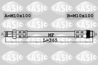SASIC 6604022 -  Тормозной шланг