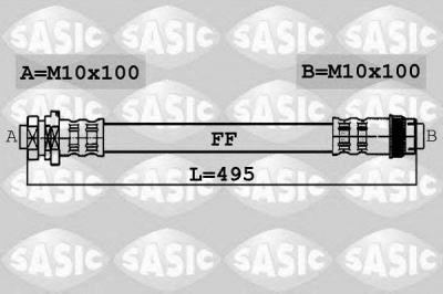 SASIC 6604030 -  Тормозной шланг
