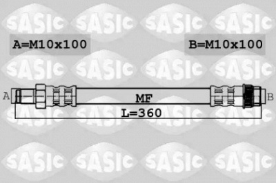 SASIC 6604039 -  Тормозной шланг