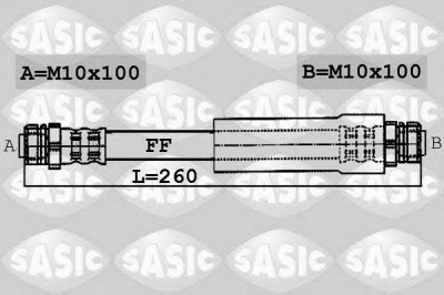 SASIC 6606009 -  Тормозной шланг