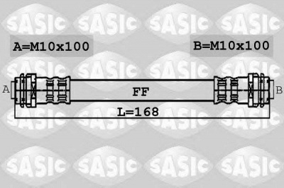 SASIC 6606010 -  Тормозной шланг