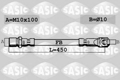 SASIC 6606015 -  Тормозной шланг