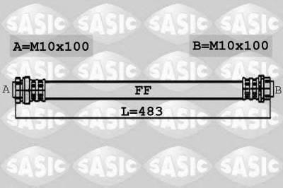 SASIC 6606030 -  Тормозной шланг