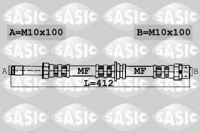 SASIC 6606035 -  Тормозной шланг
