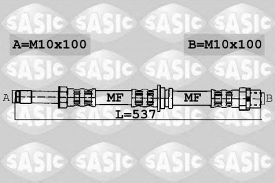 SASIC 6606040 -  Тормозной шланг
