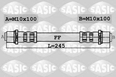 SASIC 6606045 -  Тормозной шланг