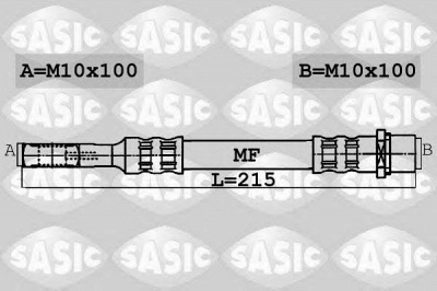 SASIC 6606046 -  Тормозной шланг