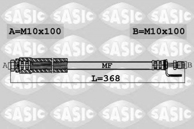SASIC 6606080 -  Тормозной шланг