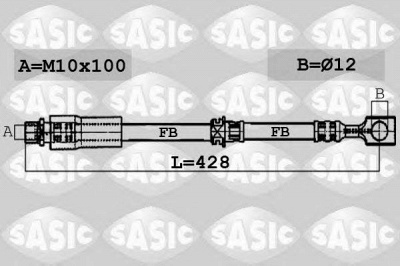 SASIC 6606083 -  Тормозной шланг