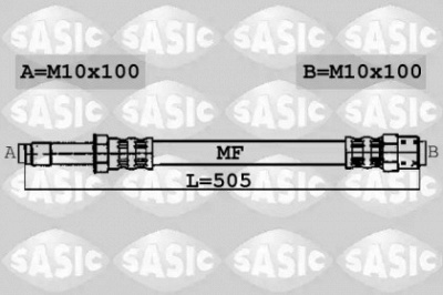 SASIC 6606111 -  Тормозной шланг