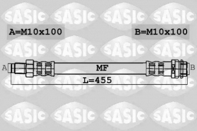 SASIC 6606132 -  Тормозной шланг