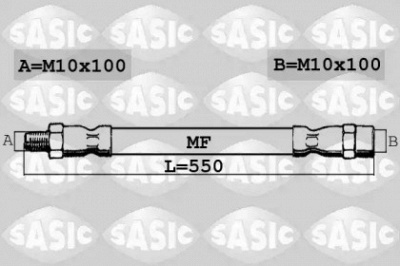 SASIC 6606147 -  Тормозной шланг