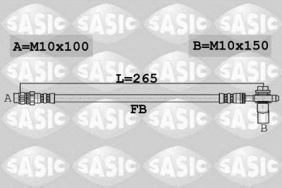 SASIC 6606170 -  Тормозной шланг