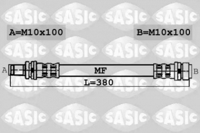 SASIC 6606190 -  Тормозной шланг