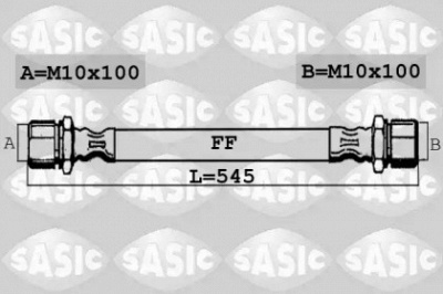 SASIC 6606191 -  Тормозной шланг
