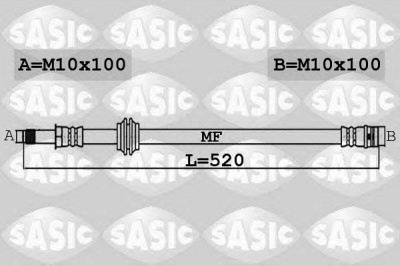 SASIC 6606222 -  Тормозной шланг