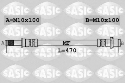SASIC 6606230 -  Тормозной шланг