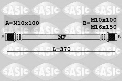 SASIC 6606239 -  Тормозной шланг