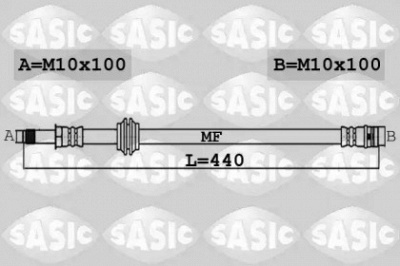 SASIC 6606244 -  Тормозной шланг