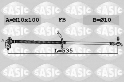 SASIC 6606250 -  Тормозной шланг