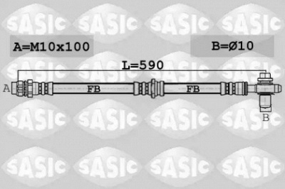 SASIC 6606254 -  Тормозной шланг