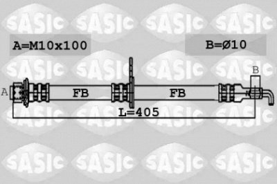 SASIC 6606259 -  Тормозной шланг