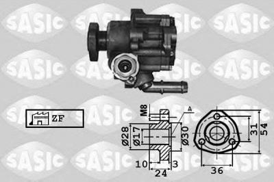 SASIC 7076009 -  Гидравлический насос, рулевое управление