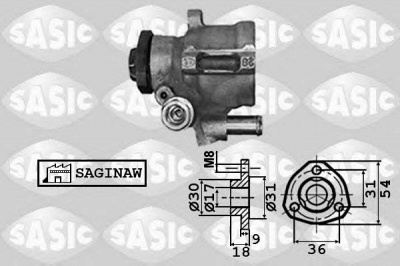 SASIC 7076021 -  Гидравлический насос, рулевое управление