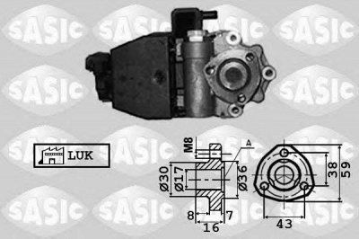SASIC 7076032 -  Гидравлический насос, рулевое управление