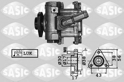 SASIC 7076040 -  Гидравлический насос, рулевое управление