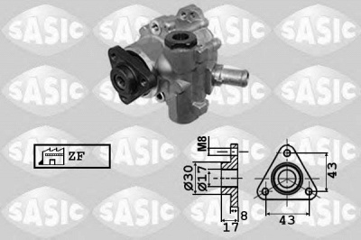 SASIC 7076078 -  Гидравлический насос, рулевое управление