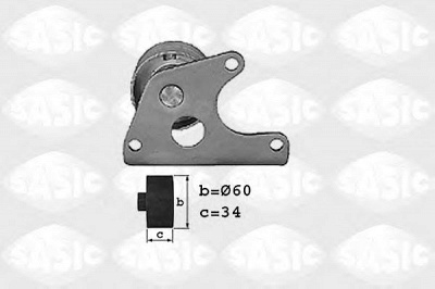 SASIC 8300020 -  Паразитный / Ведущий ролик, зубчатый ремень
