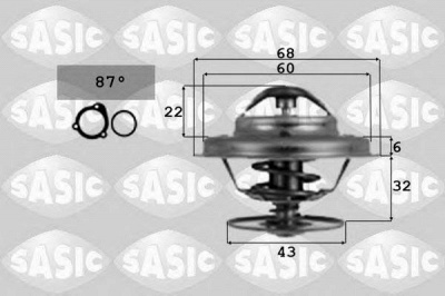 SASIC 9000367 -  Термостат, охлаждающая жидкость