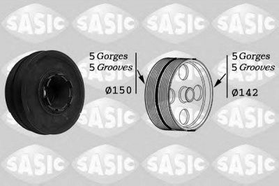 SASIC 9001810 -  Ременный шкив, коленчатый вал