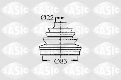 SASIC 9004607 -  Комплект пыльника, приводной вал