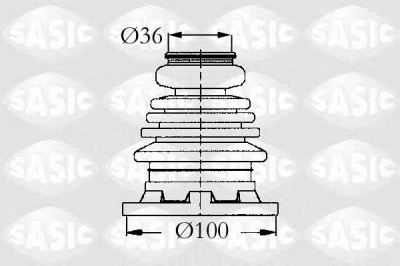 SASIC 9004608 -  Комплект пыльника, приводной вал