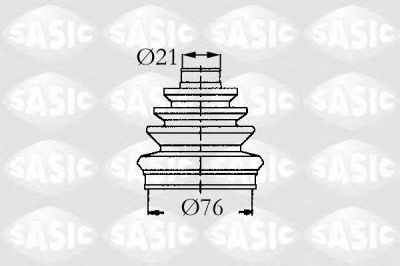 SASIC 9004629 -  Комплект пыльника, приводной вал
