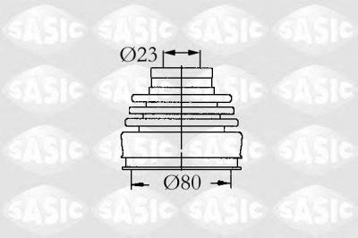 SASIC 9004630 -  Комплект пыльника, приводной вал