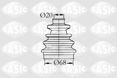 SASIC 9004635 -  Комплект пыльника, приводной вал