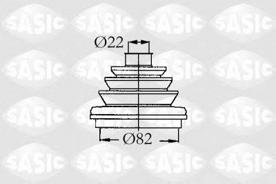 SASIC 9004683 -  Комплект пыльника, приводной вал