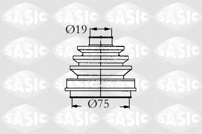 SASIC 9004685 -  Комплект пыльника, приводной вал