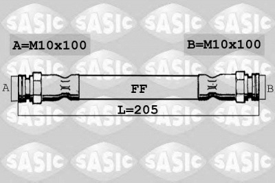 SASIC sbh0161 -  Тормозной шланг