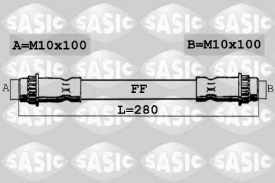 SASIC sbh0286 -  Тормозной шланг