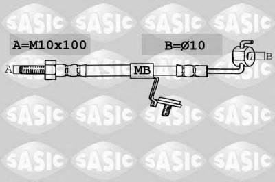 SASIC sbh6329 -  Тормозной шланг