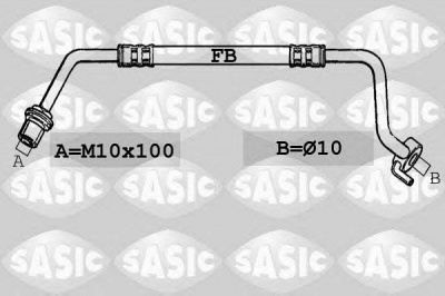 SASIC sbh6341 -  Тормозной шланг
