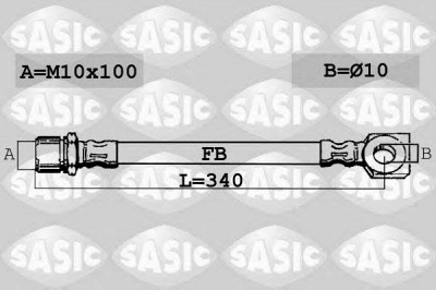SASIC sbh6363 -  Тормозной шланг
