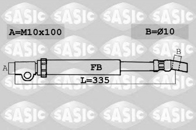 SASIC sbh6365 -  Тормозной шланг