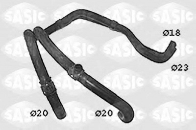 SASIC swh4284 -  Шланг радиатора