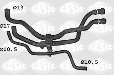 SASIC swh4308 -  Шланг радиатора