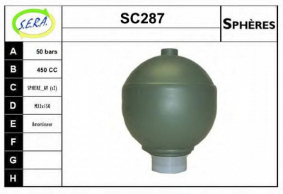 SERA sc287 -  Гидроаккумулятор, подвеска / амортизация
